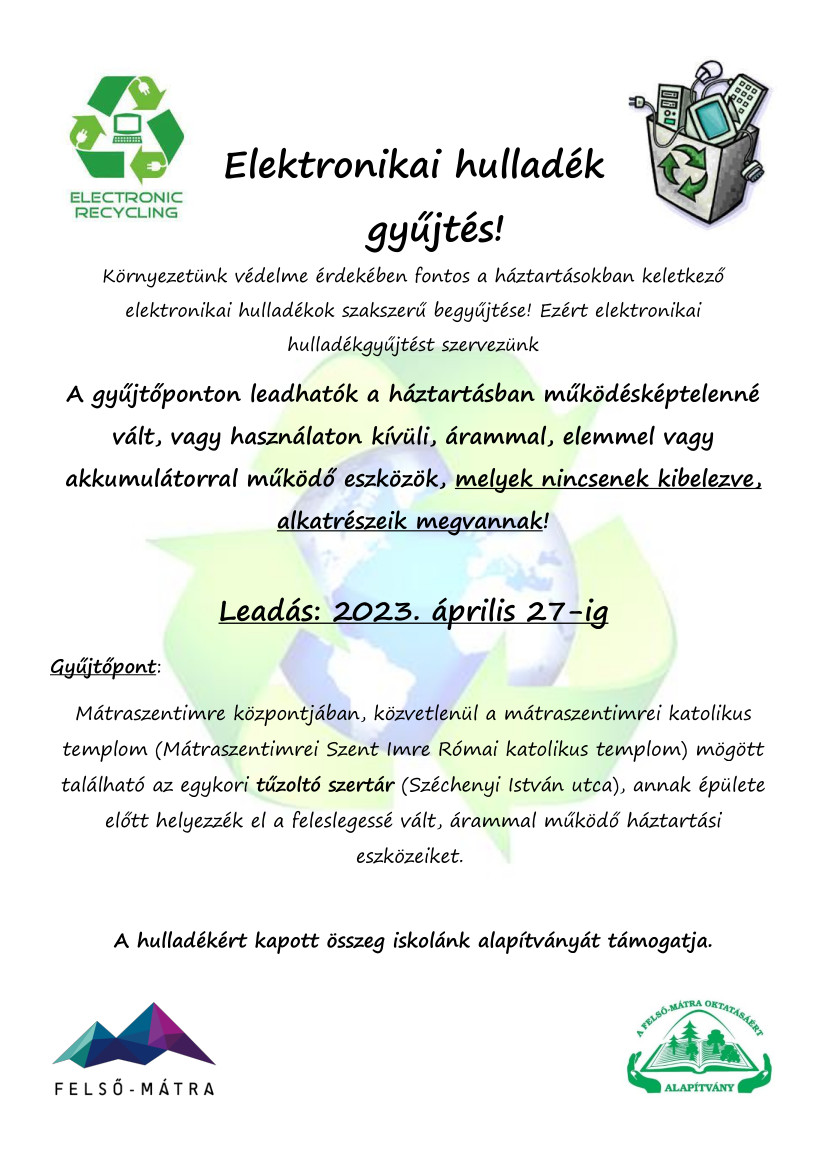 elektronikai hulladékok gyűjtése